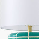 Hospitality furniture - Blue Iron Base Table Lamp  - www.oroatrade.com