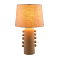 Modern European furniture - Linen Glazed Ceramic Table Lamp - www.oroatrade.com