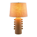 Modern European furniture - Linen Glazed Ceramic Table Lamp - www.oroatrade.com
