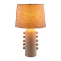 Modern European furniture - Linen Glazed Ceramic Table Lamp - www.oroatrade.com