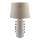 Modern European furniture - Linen Glazed Ceramic Table Lamp - www.oroatrade.com