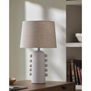 Modern European furniture - Linen Glazed Ceramic Table Lamp - www.oroatrade.com