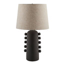 Modern European furniture - Linen Glazed Ceramic Table Lamp - www.oroatrade.com