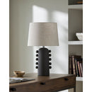 Modern European furniture - Linen Glazed Ceramic Table Lamp - www.oroatrade.com