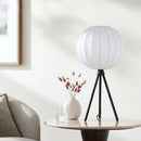 Hospitality furniture - White Cotton Tripod Table Lamp - www.oroatrade.com