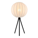 Hospitality furniture - White Cotton Tripod Table Lamp - www.oroatrade.com
