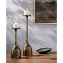 Modern European furniture -Antiqued Iron Candleholder L - www.oroatrade.com