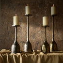 Modern European furniture -Antiqued Iron Candleholder L - www.oroatrade.com