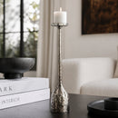 Modern European furniture -Antiqued Iron Candleholder L - www.oroatrade.com