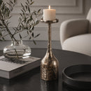 Modern European furniture - Antiqued Iron Candleholder S - www.oroatrade.com