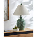 Contract furniture - Green Cement Accent Table Lamp L - www.oroatrade.com