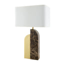 Contract furniture - Black Marble Accent Table Lamp - www.oroatrade.com