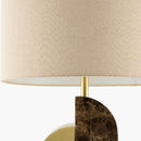 Contract furniture - Black Marble Accent Table Lamp - www.oroatrade.com
