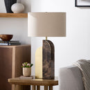 Contract furniture - Black Marble Accent Table Lamp - www.oroatrade.com