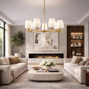 Modern European furniture - 5-Light Glass Chandelier - www.oroatrade.com
