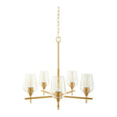 Modern European furniture - 5-Light Glass Chandelier - www.oroatrade.com