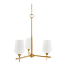 Hospitality furniture - Glass 3-Light Chandelier - www.oroatrade.com
