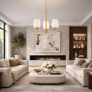 Hospitality furniture - Glass 3-Light Chandelier - www.oroatrade.com