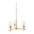 Hospitality furniture - Glass 3-Light Chandelier - www.oroatrade.com