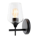 Modern European furniture - Black Framed Glass Wall Lamp - www.oroatrade.com