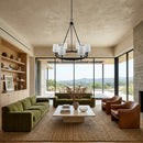 Contract furniture - Iron Ring Glass Chandelier - www.oroatrade.com