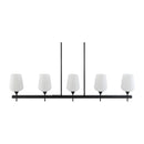 Hospitality furniture - Glass 5-Light Linear Chandelier - www.oroatrade.com