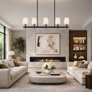 Hospitality furniture - Glass 5-Light Linear Chandelier - www.oroatrade.com