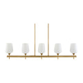 Hospitality furniture - Glass 5-Light Linear Chandelier - www.oroatrade.com