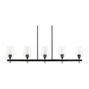 Hospitality furniture - Glass 5-Light Linear Chandelier - www.oroatrade.com