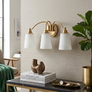 Contract furniture - Glass Shades 3-Light Wall Lamp - www.oroatrade.com