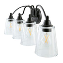 Hospitality furniture - Clear Glass 4-Light Wall Lamp - www.oroatrade.com
