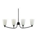 Contract furniture - Glass Shades 4-Light Chandelier - www.oroatrade.com