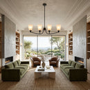 Contract furniture - Glass Shades 4-Light Chandelier - www.oroatrade.com
