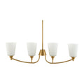 Contract furniture - Glass Shades 4-Light Chandelier - www.oroatrade.com