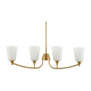 Contract furniture - Glass Shades 4-Light Chandelier - www.oroatrade.com