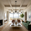 Contract furniture - Glass Shades 4-Light Chandelier - www.oroatrade.com