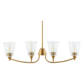 Contract furniture - Glass Shades 4-Light Chandelier - www.oroatrade.com