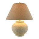 Hospitality furniture - Ceramic Beige Linen Table Lamp - www.oroatrade.com