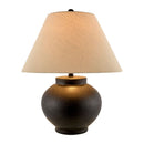 Hospitality furniture - Ceramic Beige Linen Table Lamp - www.oroatrade.com