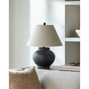 Hospitality furniture - Ceramic Beige Linen Table Lamp - www.oroatrade.com