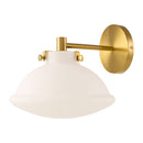 Hospitality furniture - White Glass Dome Wall Lamp - www.oroatrade.com