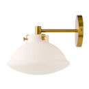 Hospitality furniture - White Glass Dome Wall Lamp - www.oroatrade.com