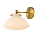 Hospitality furniture - White Glass Dome Wall Lamp - www.oroatrade.com