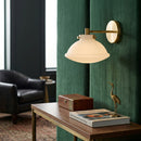 Hospitality furniture - White Glass Dome Wall Lamp - www.oroatrade.com