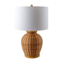 Modern European furniture - Brown Rattan Accent Table Lamp - www.oroatrade.com