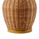 Modern European furniture - Brown Rattan Accent Table Lamp - www.oroatrade.com