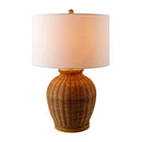 Modern European furniture - Brown Rattan Accent Table Lamp - www.oroatrade.com