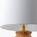Modern European furniture - Brown Rattan Accent Table Lamp - www.oroatrade.com