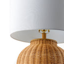 Modern European furniture - Brown Rattan Accent Table Lamp - www.oroatrade.com