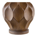 Contract furniture - Brown Carved Accent Table Lamp - www.oroatrade.com